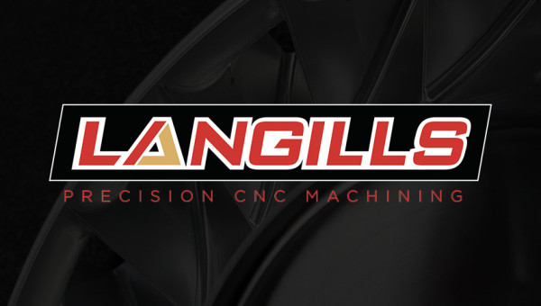 Langills Precision CNC Machining logo identity design