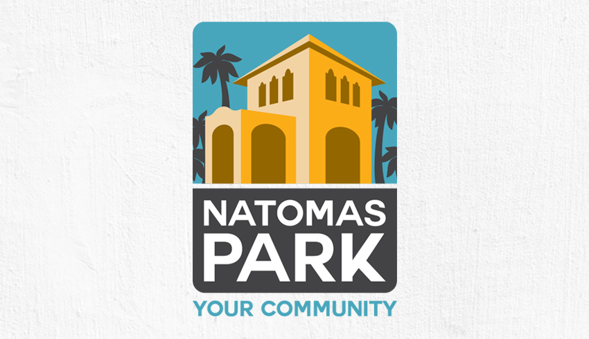Natomas Park logo identity design